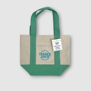 Trader Joe’s Mini Pastel Canvas Tote Bag NWT